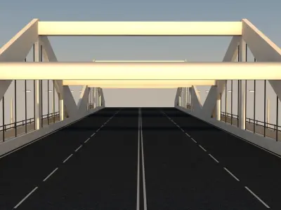 Bridge Low-poly 3D model