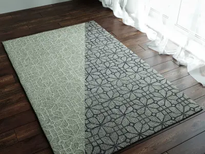 Rhea Wool Rugs 3D model