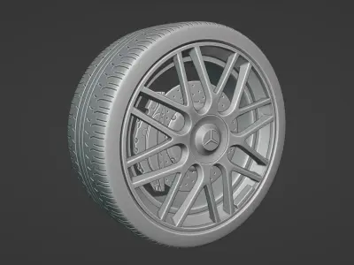 wheel mercedes AMG 3D model
