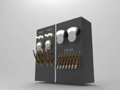 panel switch old 3D model