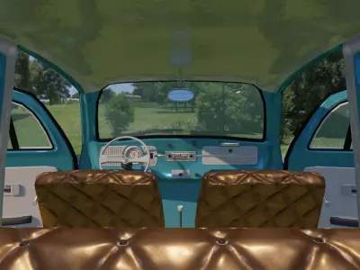 Beetle BUG 1966 Low Poly 3D Animated Model Low-poly 3D model