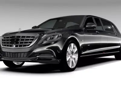 Mercedes Maybach Pullman Guard 2017 3D model