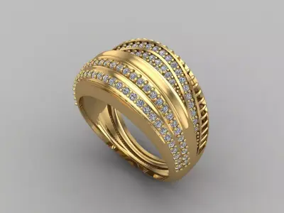 Women Ring 3DM Womens Ring 3d models 3D print model 3D print model 70