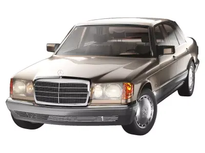 Mercedes-Benz 350 SEL 1990 3D model