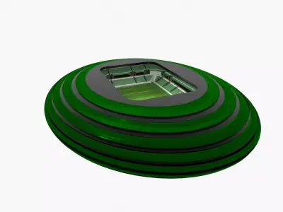 Soccer Stadium Low-poly 3D model 55