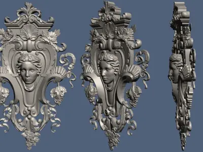 Reinassence decorative element 3D model