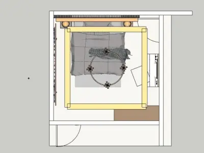 Modern Bedroom 3D model