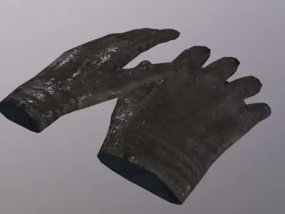 Gloves Low-poly 3D model