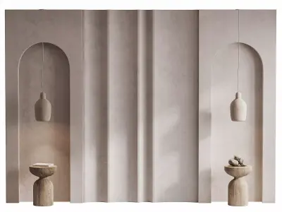 61 Wall Headboard Composition 3D model