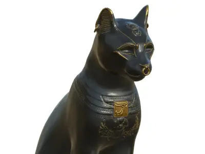 Statue 011 Low-poly 3D model