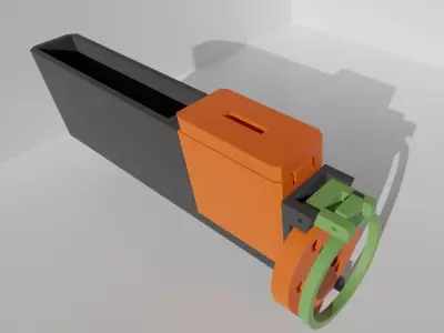 Car Coinbox and Foldable Cup Holder 3D print model