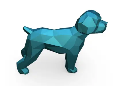 Wheaten Terrier dog 3D print model