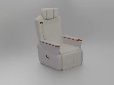 Car recliner sofa 3D model