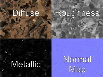 Anubis Statue Miniature Sculpture model pack Low-poly 3D model