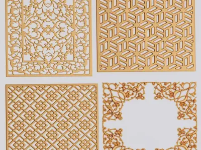  set of patterns 83 pieces 3D model