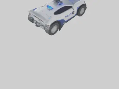 Robot version of a police car model 3D model