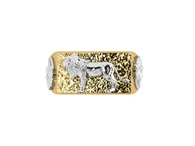 Lion Ring 3D print model buy