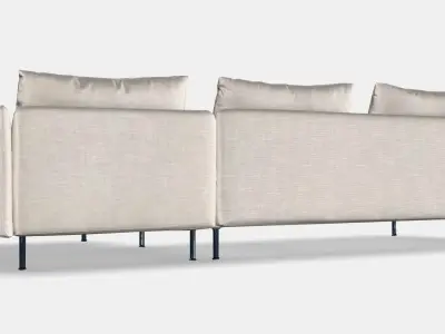 SODERHAMN 4-seat sofa 8 Low-poly 3D model