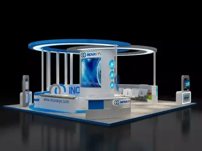 Booth Exhibition Stand a300 3D model