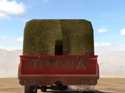 Toyota land cruiser truck 3D model