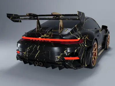 Porsche 911 GT3 RS 2022 luxury 3D model