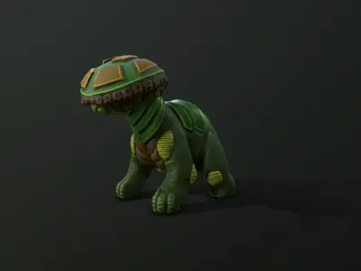 low level Forest Creature  Low-poly 3D model
