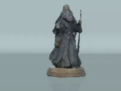 Gandalf lord of rings statue Free 3D model