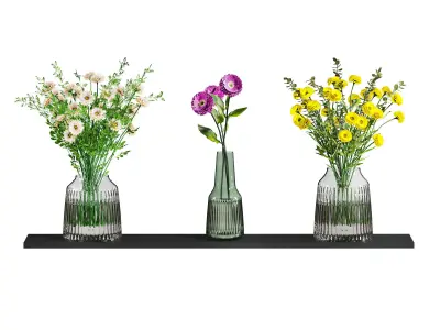 bouquet set 3D model 4