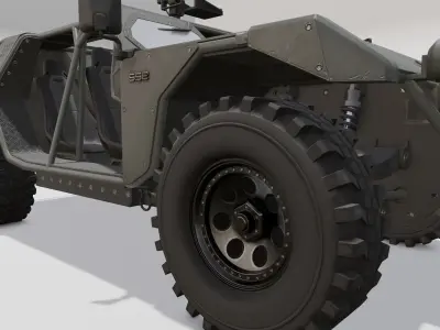 Detailed Truck 3D Model Low-poly 3D model