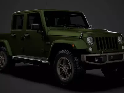 Jeep Gladiator 75th Anniversary JK 2018 3D model