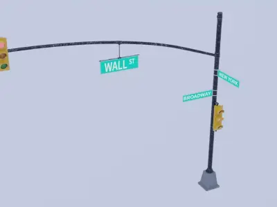 traffic light 3D model