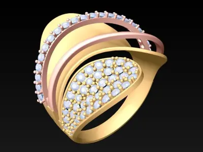 Diamond Ring - Womens Rings - N21154 3D print model