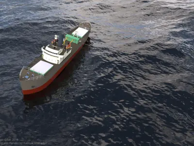 Transport Ship Free 3D model