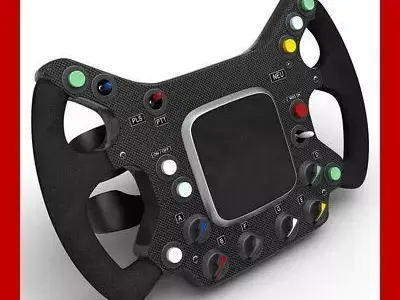 F1 Generic Steering Wheel 3D model