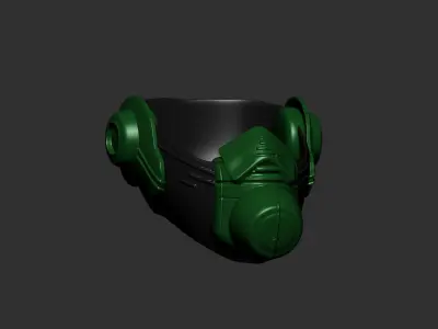 helmet high poly sculpt 3d printable  3D model