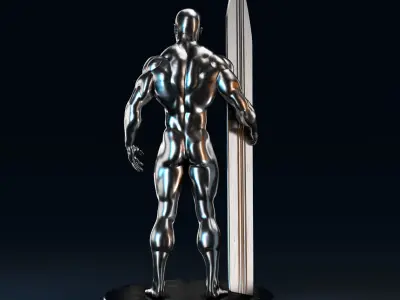 SILVER SURFER Free 3D print model