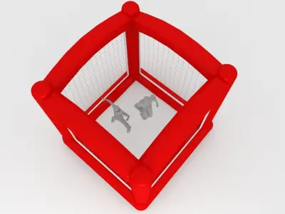 3D inflatable child jump toy  Low-poly 3D model