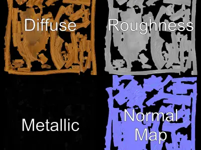 Realistic Rope D Model Pack for Diverse Applications Texture