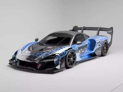 McLaren Senna GTR 2020 Low-poly 3D model