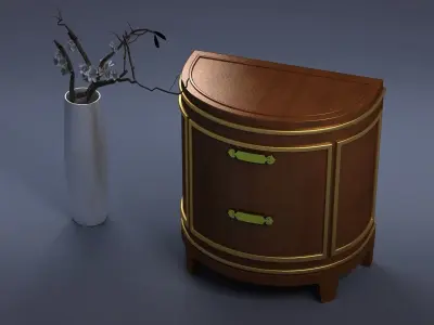 cabinet cabinet wardrobe sofa bed table bookshelve 3D model