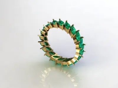marquise  ring 3D print model