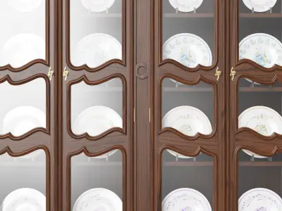 Showcase in classic style 1400 3D model