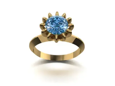 1 stone ring  458 Free 3D print model