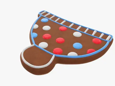 Cookie hat Christmas 3D model