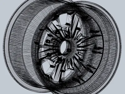 289 FIA Daytona Coupe Model Car Wheels 3D print model