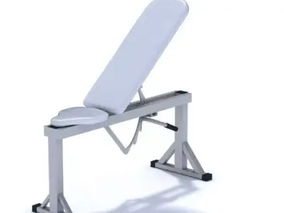 Steel Gym Equipment 3D model