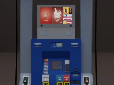 Fuel dispenser 3D model