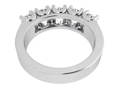 Round Diamond Band 3711 3D print model