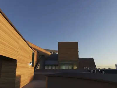 nordic highschool library Free 3D model
