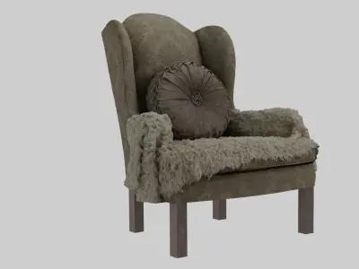 Acka furniture chair 3D model
